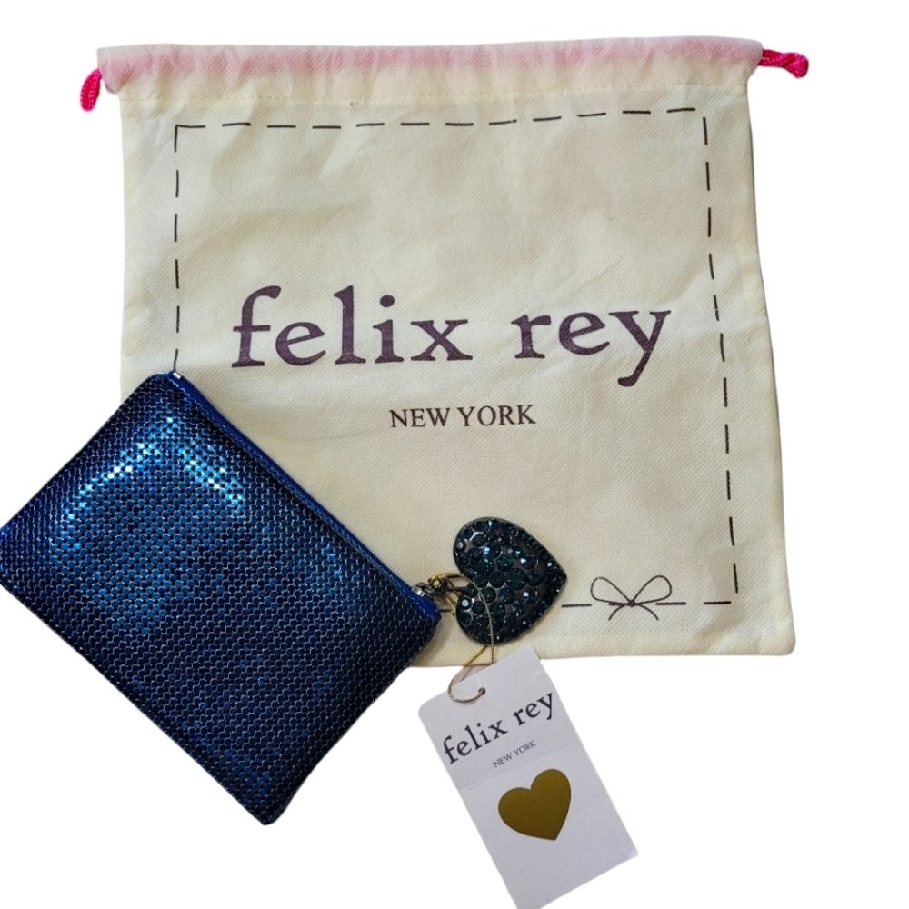 Felix Rey Metal Mesh Clutch NWT